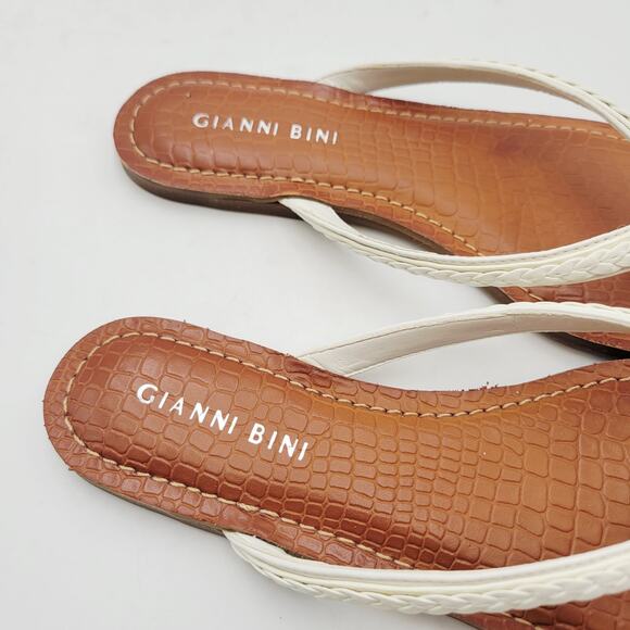 Gianni Bini Rope & Jewels Sandals Flip Flops Thongs Women's Sz 6 - Picture 6 of 9